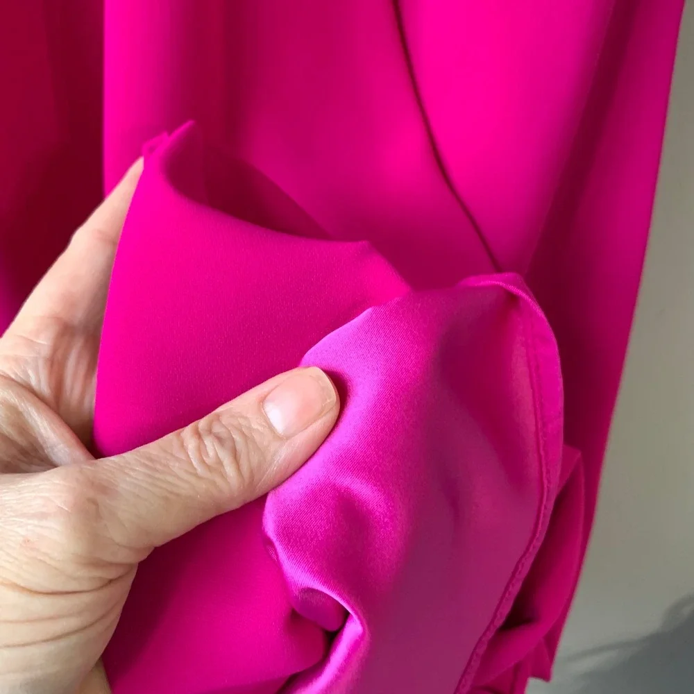 Katherine Kelly Pink Halter Dress Sleeveless Party Cocktail Size 12 - Picture 8 of 10